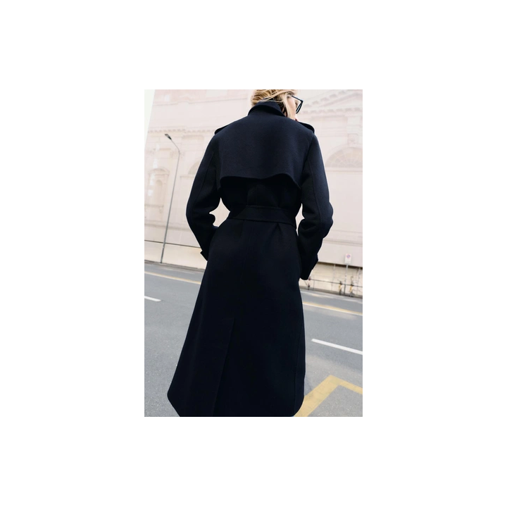 ПАЛЬТО ИЗ ШЕРСТИ С ПОЯСОМ