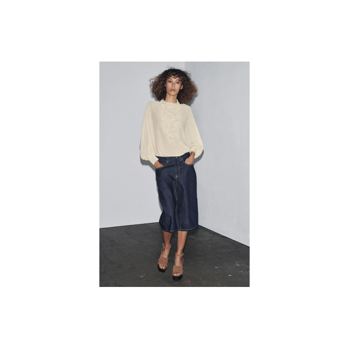 ДЛИННЫЕ ДЖИНСОВЫЕ ШОРТЫ-БЕРМУДЫ — ZW COLLECTION