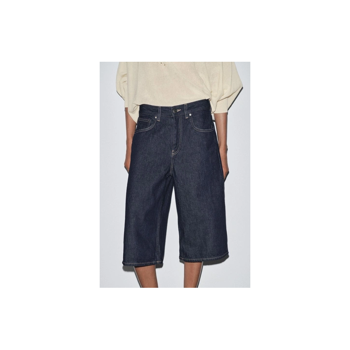 ДЛИННЫЕ ДЖИНСОВЫЕ ШОРТЫ-БЕРМУДЫ — ZW COLLECTION