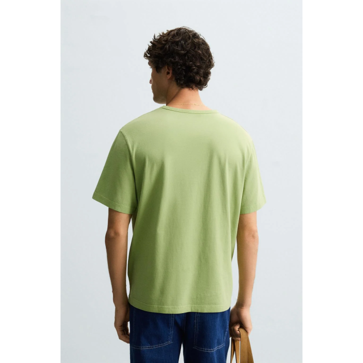 ФУТБОЛКА С КАРМАНОМ И ЭФФЕКТОМ СТИРКИ