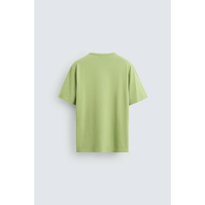 ФУТБОЛКА С КАРМАНОМ И ЭФФЕКТОМ СТИРКИ