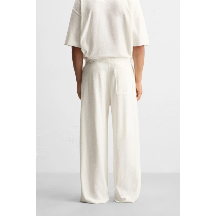 БРЮКИ СВОБОДНОГО КРОЯ С ТЕКСТУРОЙ