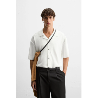 РУБАШКА RELAXED FIT С ТЕКСТУРОЙ