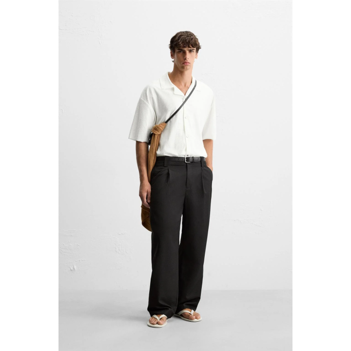 РУБАШКА RELAXED FIT С ТЕКСТУРОЙ