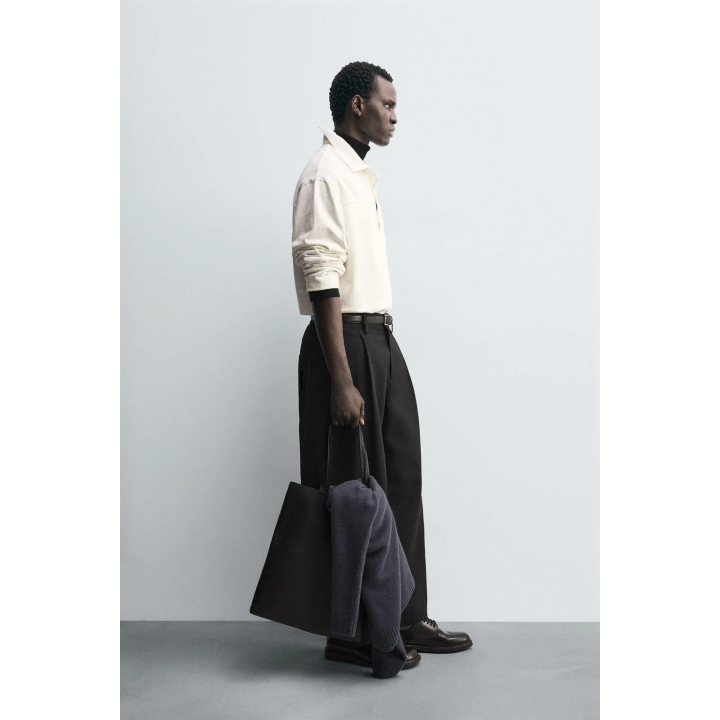 Рубашка поло прямого кроя с текстурой