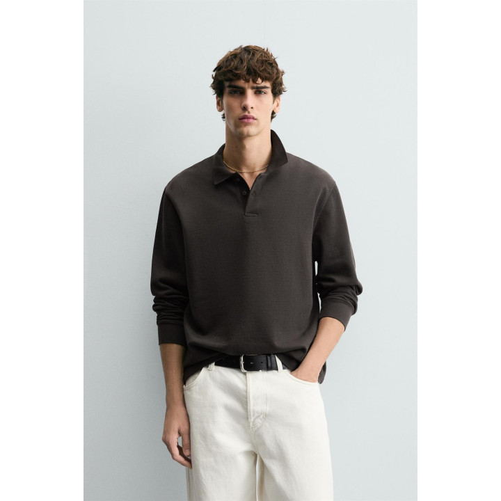 ПОЛО РЕЛЬЕФНОЕ С ЭФФЕКТОМ ПОТЕРТОСТИ