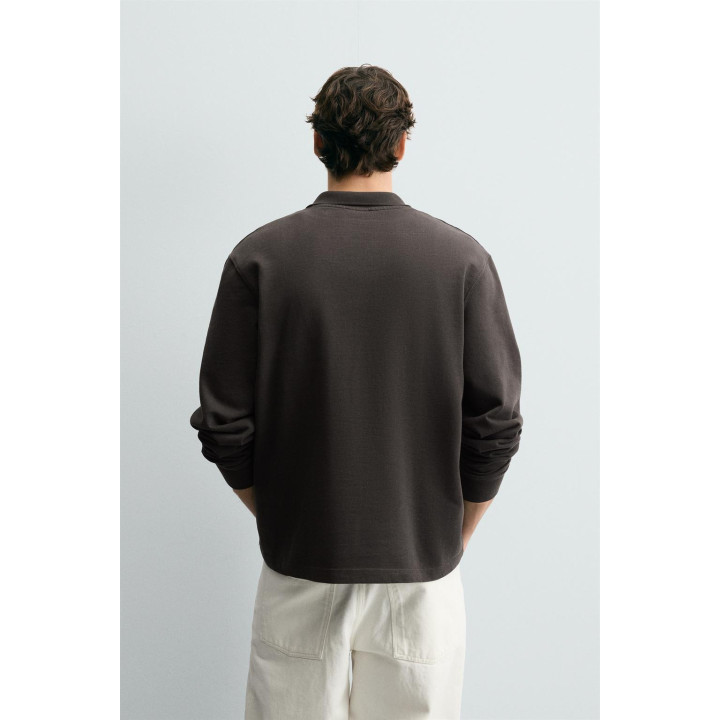 ПОЛО РЕЛЬЕФНОЕ С ЭФФЕКТОМ ПОТЕРТОСТИ