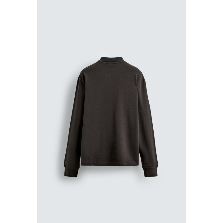 ПОЛО РЕЛЬЕФНОЕ С ЭФФЕКТОМ ПОТЕРТОСТИ