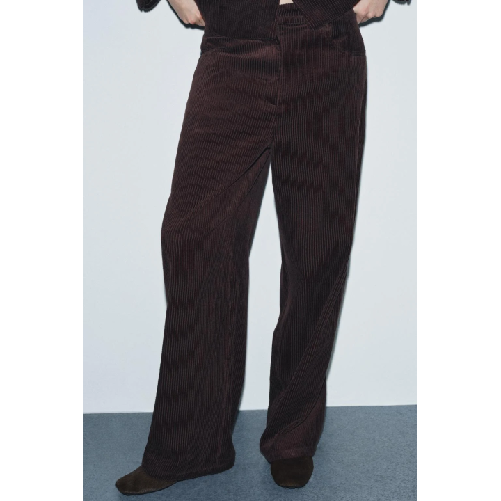ВЕЛЬВЕТОВЫЕ БРЮКИ WIDE-LEG — ZW COLLECTION