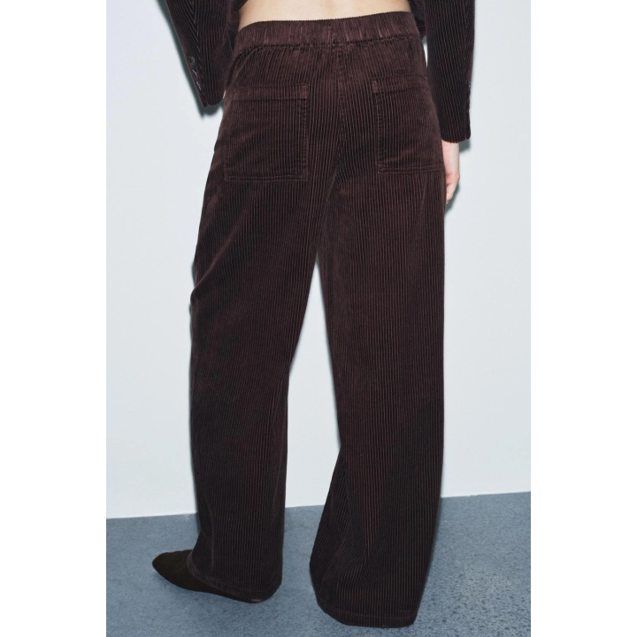 ВЕЛЬВЕТОВЫЕ БРЮКИ WIDE-LEG — ZW COLLECTION