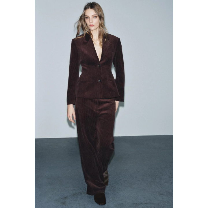 ВЕЛЬВЕТОВЫЕ БРЮКИ WIDE-LEG — ZW COLLECTION