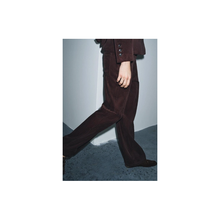 ВЕЛЬВЕТОВЫЕ БРЮКИ WIDE-LEG — ZW COLLECTION