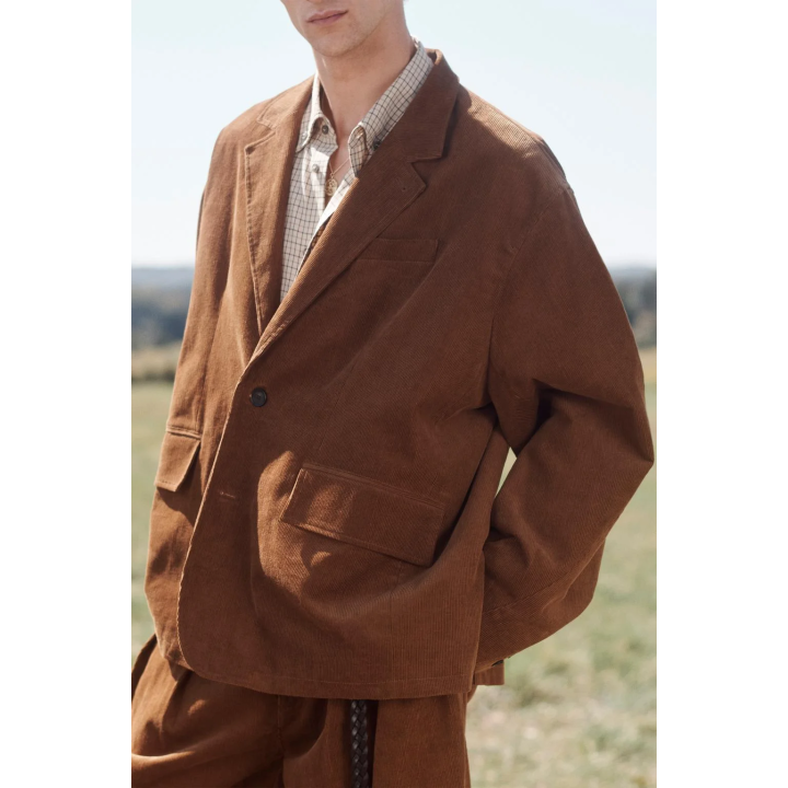 Пиджак приталенного кроя из хлопкового вельвета из лимитированной коллекции