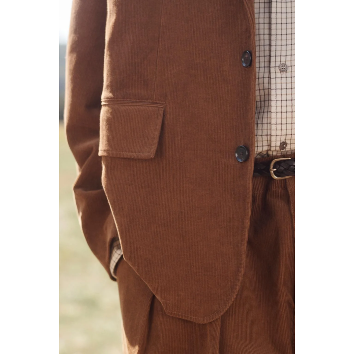 Пиджак приталенного кроя из хлопкового вельвета из лимитированной коллекции