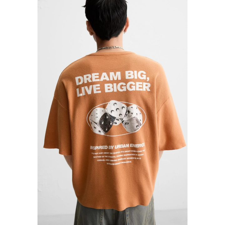 Футболка вязаная с принтом в морском стиле