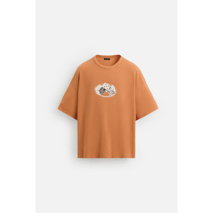 Футболка вязаная с принтом в морском стиле