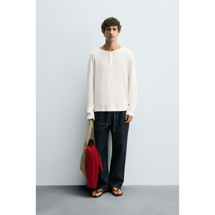 ФУТБОЛКА В КЛЕТКУ С ВОРОТНИКОМ НА ПУГОВИЦАХ