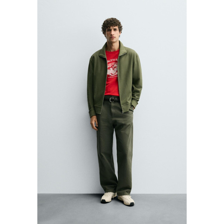 ЛЕГКАЯ ТОЛСТОВКА С ВОРОТНИКОМ НА МОЛНИИ