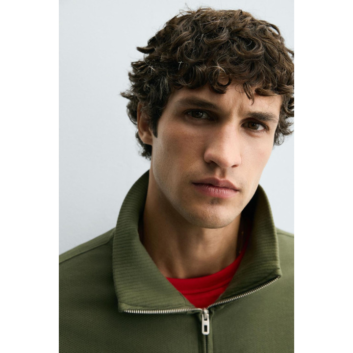 ЛЕГКАЯ ТОЛСТОВКА С ВОРОТНИКОМ НА МОЛНИИ