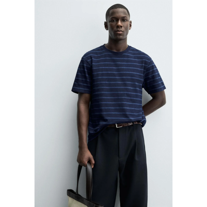 ЖАККАРДОВАЯ ФУТБОЛКА В ПОЛОСКУ