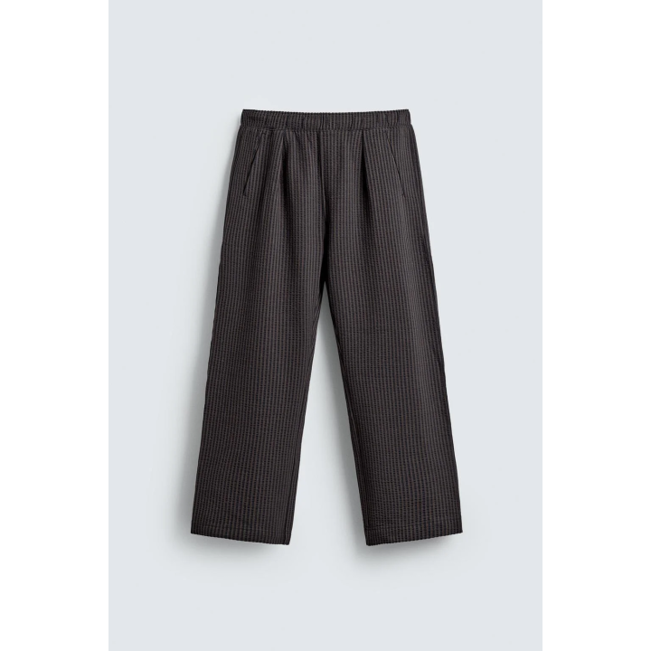 БРЮКИ ИЗ ЖАТОГО ХЛОПКА В ПОЛОСКУ COMFORT