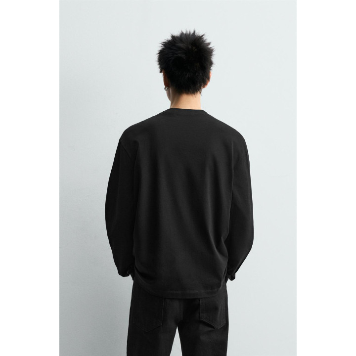 МЕРСЕРИЗОВАННАЯ ФУТБОЛКА С ДЛИННЫМИ РУКАВАМИ — LIMITED EDITION