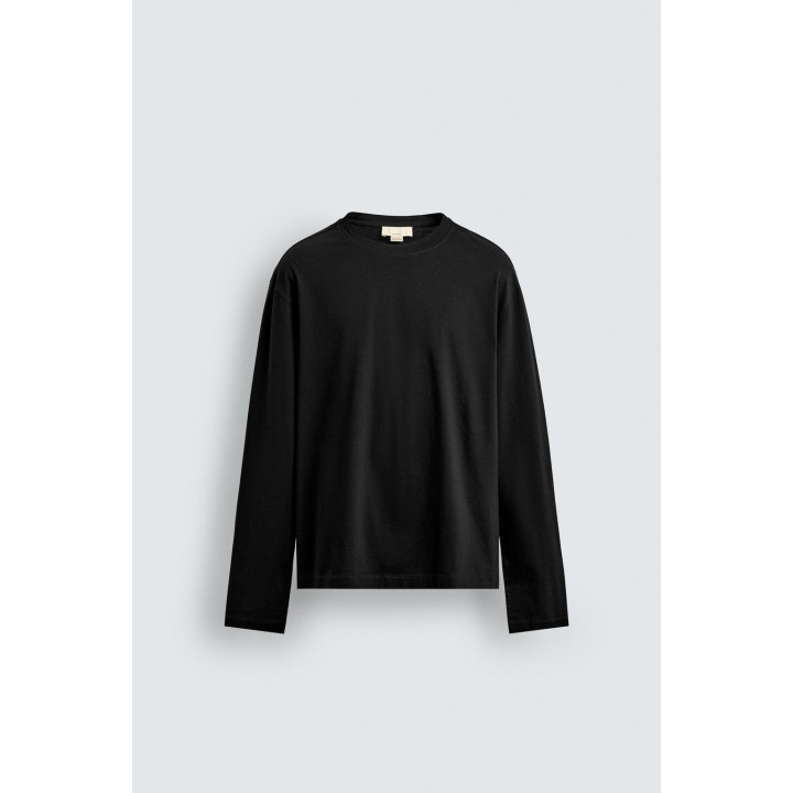 МЕРСЕРИЗОВАННАЯ ФУТБОЛКА С ДЛИННЫМИ РУКАВАМИ — LIMITED EDITION