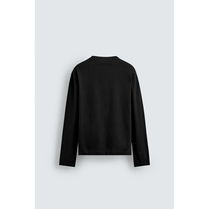 МЕРСЕРИЗОВАННАЯ ФУТБОЛКА С ДЛИННЫМИ РУКАВАМИ — LIMITED EDITION