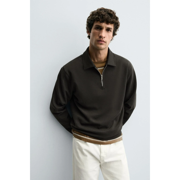 ТОЛСТОВКА-ПОЛО INTERLOCK НА МОЛНИИ