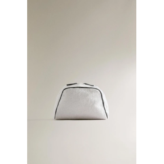 TERRY WASH BAG WITH TRIM DETAIL