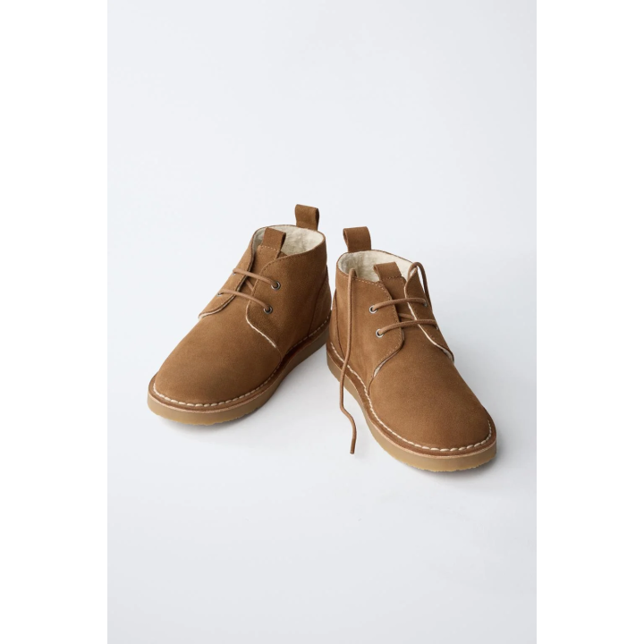 КОЖАНЫЕ БОТИНКИ С ПОДКЛАДКОЙ