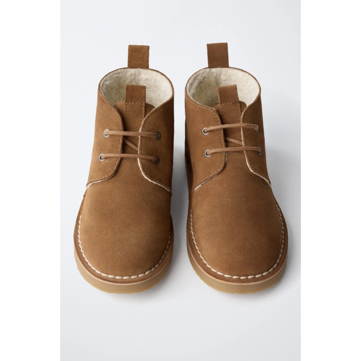 КОЖАНЫЕ БОТИНКИ С ПОДКЛАДКОЙ