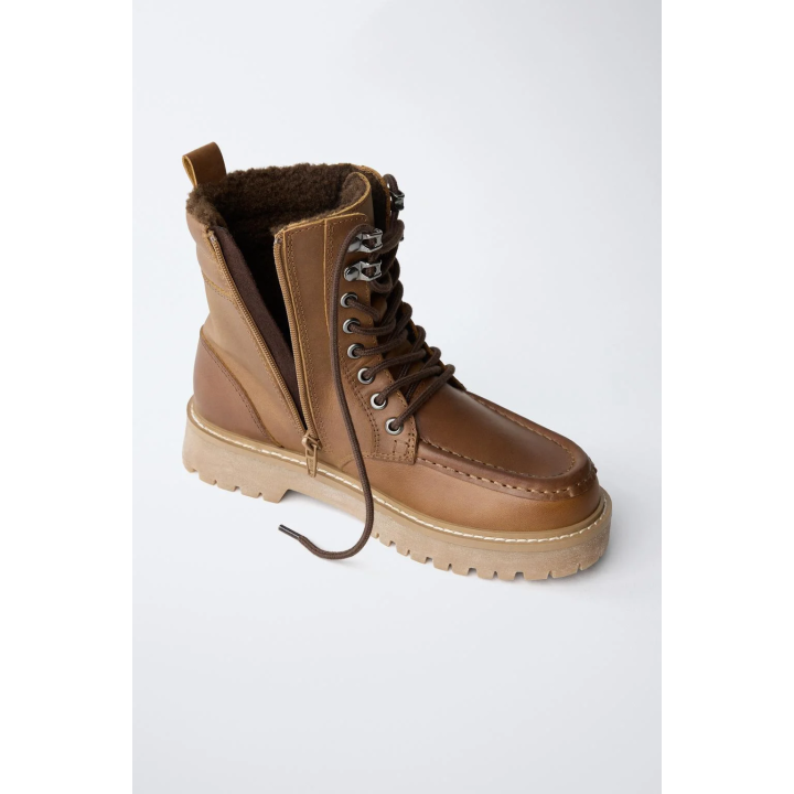 БОТИНКИ КОЖАНЫЕ С ПОДКЛАДКОЙ