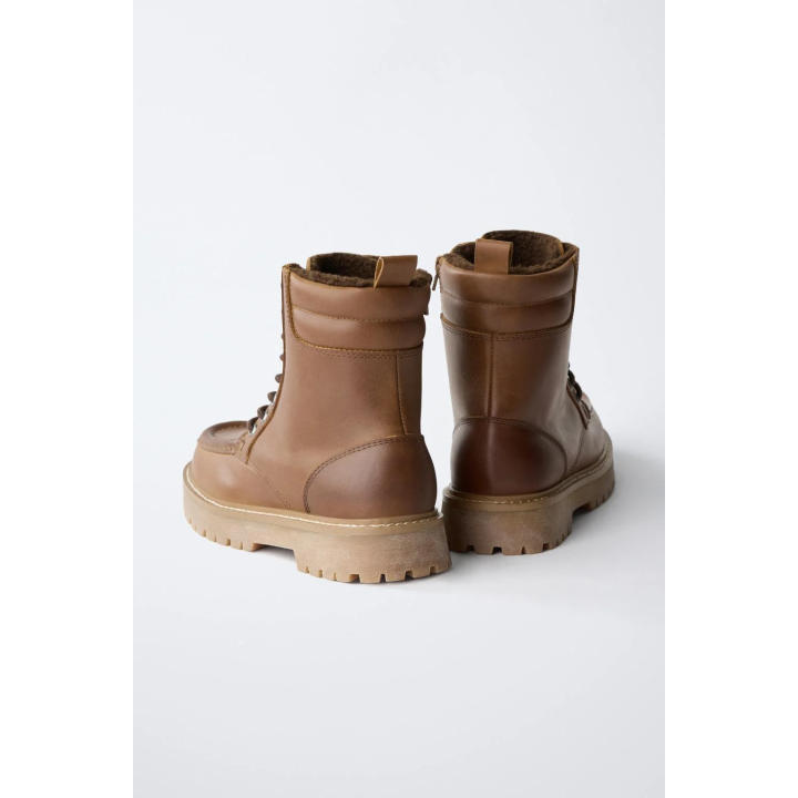 БОТИНКИ КОЖАНЫЕ С ПОДКЛАДКОЙ