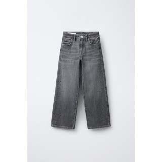 ДЖИНСЫ WIDE LEG СО СТРАЗАМИ