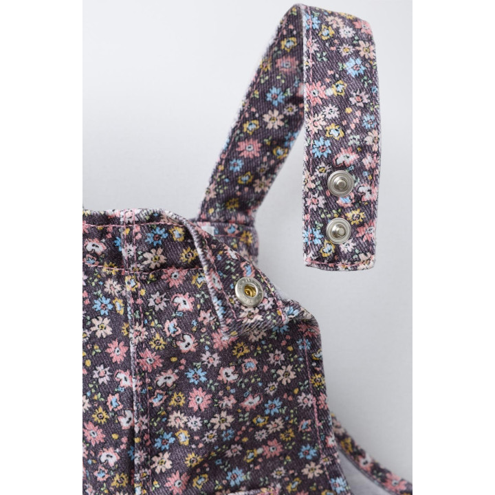 КОМБИНЕЗОН С ЦВЕТОЧНЫМ ПРИНТОМ