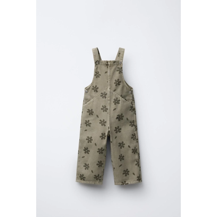 КОМБИНЕЗОН ИЗ ТВИЛА С ЦВЕТОЧНЫМ ПРИНТОМ