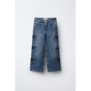 ДЖИНСЫ WIDE LEG С ЛОСКУТНЫМИ ЗВЕЗДАМИ