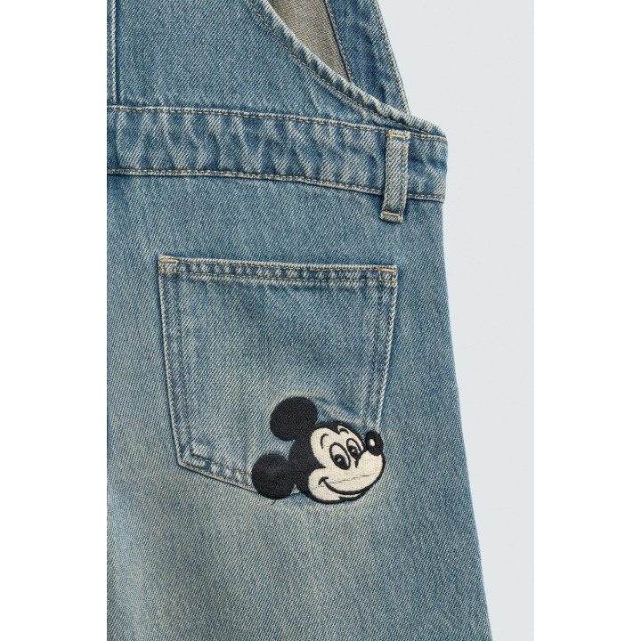 ДЖИНСОВЫЙ КОМБИНЕЗОН С ВЫШИВКОЙ MICKEY MOUSE HARRY LAMBERT FOR ZARA X DISNEY