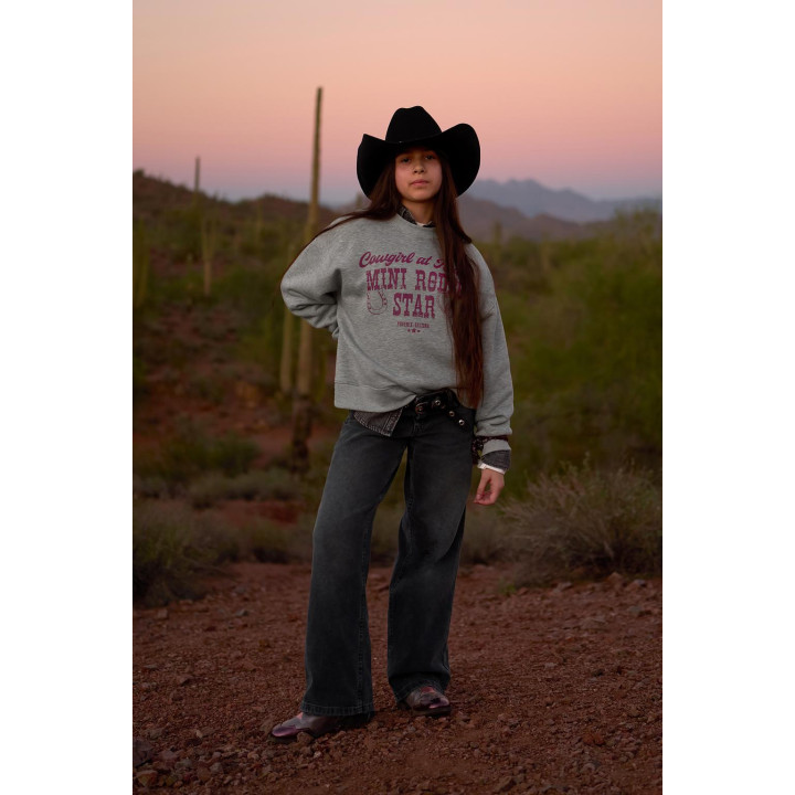 ДЖИНСЫ WIDE LEG СО ЗВЕЗДАМИ