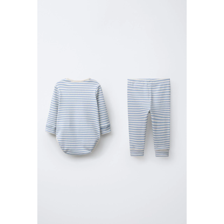 КОМПЛЕКТ БОДИ И ЛЕГИНСЫ В ПОЛОСКУ