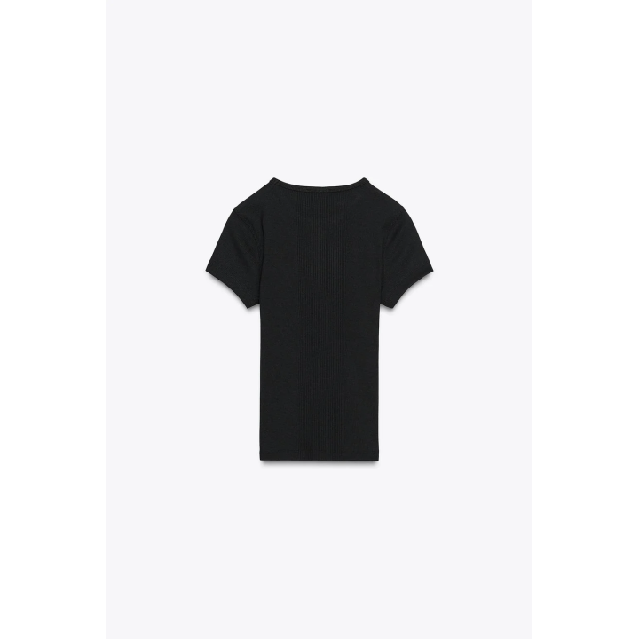 ФУТБОЛКА В РУБЧИК С КОРОТКИМИ РУКАВАМИ