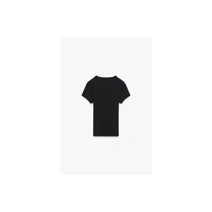 ФУТБОЛКА В РУБЧИК С КОРОТКИМИ РУКАВАМИ