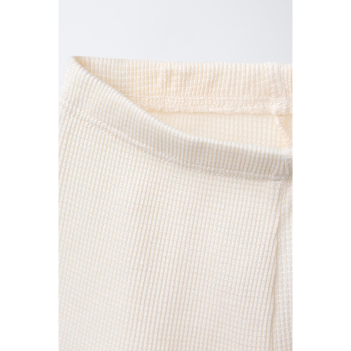 КОМПЛЕКТ ИЗ ФУТБОЛКИ И ШОРТОВ-БЕРМУДОВ ВАФЕЛЬНОЙ ТЕКСТУРЫ