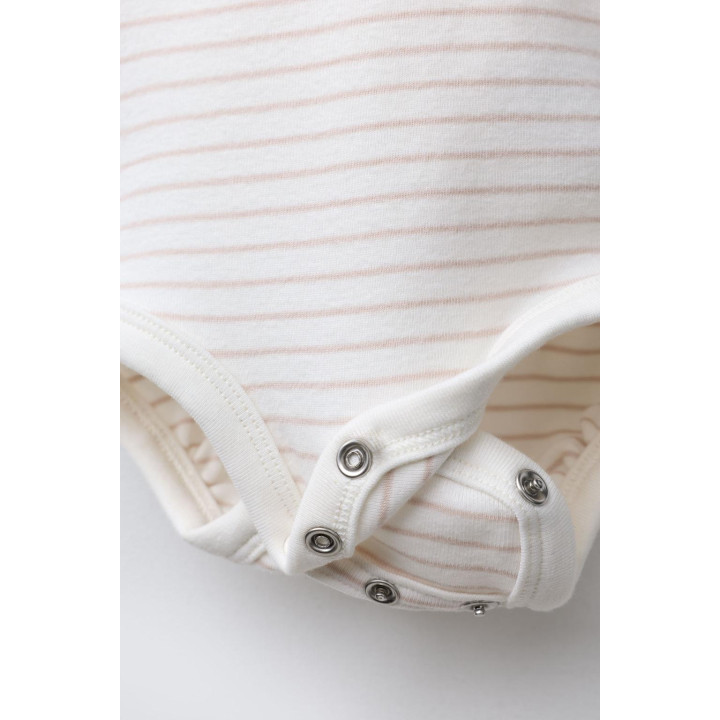 КОМПЛЕКТ ИЗ БОДИ И ЛЕГИНСОВ С МИШКОЙ И ПОЛОСКАМИ