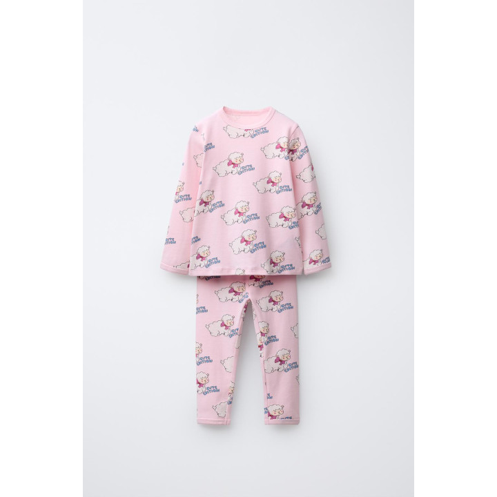 2-6 ЛЕТ/ ПИЖАМА С ПРИНТОМ «БАРАШКИ»