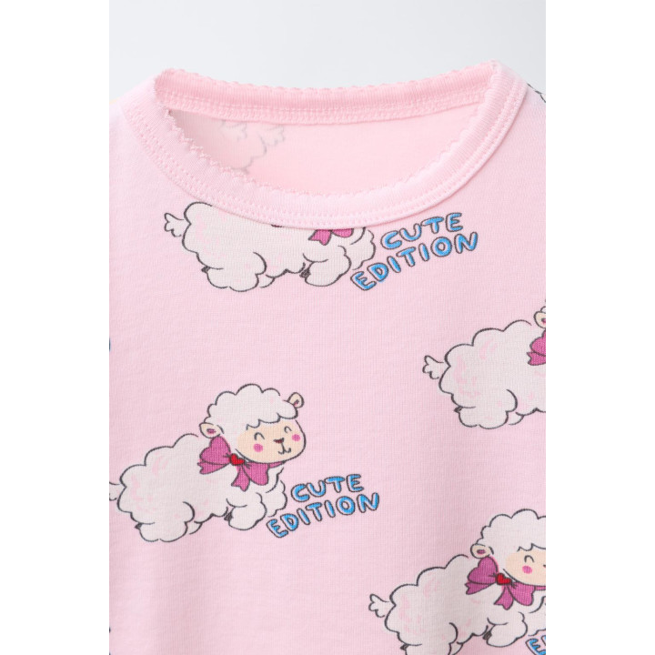 2-6 ЛЕТ/ ПИЖАМА С ПРИНТОМ «БАРАШКИ»