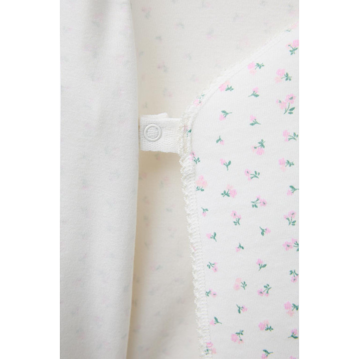 КОМПЛЕКТ ИЗ ФУТБОЛКИ И ЛЕГГИНСОВ С ЦВЕТОЧНЫМ ПРИНТОМ