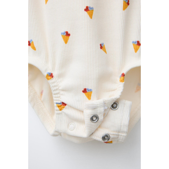 Комплект из двух боди с принтом мороженого