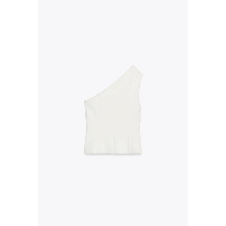 АСИММЕТРИЧНЫЙ ТОП-ЖИЛЕТ ИЗ ИНТЕРЛОКА